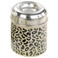 Produktbild von Nobby Snack Dose Edelstahl Leopard für Hunde Ø 10,5 cm x 13 cm