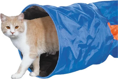 Nobby Spieltunnel für Katzen in Blau und Orange – Bild 1 von 3