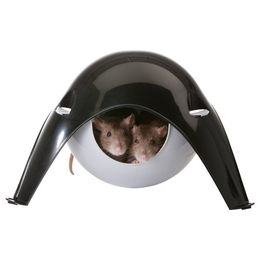 Nobby Sputnik Nagerhaus Höhle für Hamster Mäuse Ratten und Frettchen aus Kunststoff Grün 21,5 x 21,5 x 12,5 cm - 1 Stk. – Bild 1 von 13