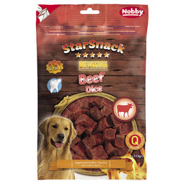 Produktbild von Nobby StarSnack Barbecue Beef Dice Trockenfleisch Rind und Ente 113 g - 113 g