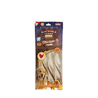 Produktbild von Nobby Starsnack Barbecue Chicken Twist Zahnpflege-Snack für Hunde Adult mit hohem Fleischanteil 240 g - 3 x 80 g