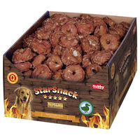 Produktbild von Nobby StarSnack Barbecue Duck Donut Zahnpflege-Snack Ente und Rind 500g - 200 x 25 g