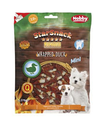 Nobby StarSnack Barbecue Mini Kausnack Ente und Rind für Welpen mit hohem Fleischanteil 375 g - 375 g – Bild 1 von 3