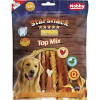 Produktbild von Nobby StarSnack Barbecue Top Mix Belohnungssnack für Hunde mit hohem Fleischanteil Huhn Ente Rind 375 g - 375 g