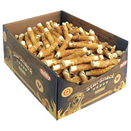 Produktbild von Nobby StarSnack Barbecue Wrapped Chicken Zahnpflege-Snack für Hunde mit hohem Fleischanteil aus Huhn und Rind - 130 x 45 g