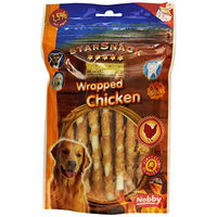 Produktbild von Nobby StarSnack Barbecue Wrapped Chicken Zahnpflege-Snack für Hunde mit Huhn und Rind 113 g - 113 g