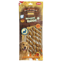 Nobby Starsnack Barbecue Wrapped Rabbit Zahnpflege-Snack für Hunde mit Rind und Kaninchen 25 cm 144 g - 5 x 144 g – Bild 1 von 3