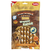 Produktbild von Nobby Starsnack Barbecue Wrapped Rabbit Zahnpflege-Snack mit Rind und Kaninchen 113 g - 113 g