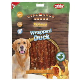 Produktbild von Nobby StarSnack BBQ Wrapped Duck Kausnack mit Ente und Rind Monoprotein Größe M - 900 g