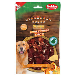 Produktbild von Nobby StarSnack Belohnungssnack BBQ Ente und Käse Würfel 70 g - 70 g