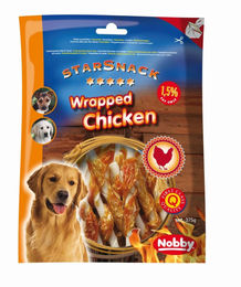 Nobby StarSnack Belohnungssnack Wrapped Chicken ohne Zusatzstoffe 375g - 375 g – Bild 1 von 4