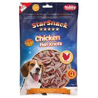 Produktbild von Nobby StarSnack Chicken Fish Knots Kausnack für Hunde Huhn und Fisch 70 g - 70 g