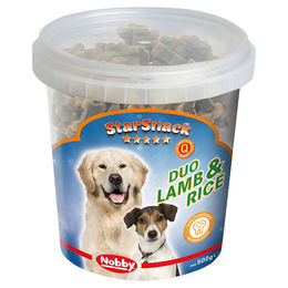 Nobby Starsnack Duo Belohnungssnack Lamm & Reis für Hunde ohne Zucker 500 g - 500 g – Bild 1 von 2