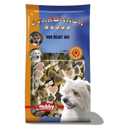 Nobby StarSnack Duo Heart Mix Hund Belohnungssnack ohne Zucker 200g - 200 g – Bild 1 von 1