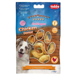 Nobby StarSnack Hund Leckerli BBQ Chicken Donuts mit Kollagen für gesunde Gelenke ohne Zucker 110g – Bild 1 von 2