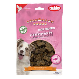 Nobby StarSnack Hundeschmack Strauß High Protein Monoprotein und glutenfrei 150 g - 150 g – Bild 1 von 2