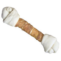 Produktbild von Nobby Starsnack Kauknochen Barbecue Chicken Knotted Bone für Hunde mit hohem Fleischanteil 435 g - 435 g