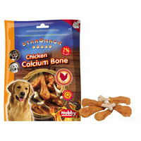 Produktbild von Nobby StarSnack Kauknochen Huhn Barbecue Chicken Calcium Bone für Hunde mit hohem Fleischanteil 375g - 375 g