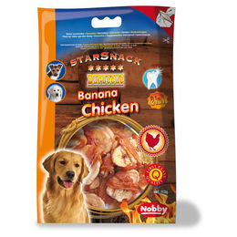 Nobby Starsnack Kausnack Barbecue Banana Chicken für Hunde mit hohem Fleischanteil 113 g - 113 g – Bild 1 von 2