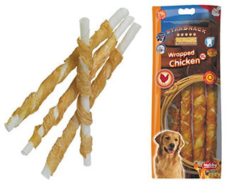 Nobby Starsnack Kausnack Barbecue Wrapped Chicken für Hunde Adult 270 g - 4 x 270 g – Bild 1 von 5
