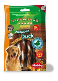 Nobby StarSnack Kausnack Barbecue Wrapped Duck mit Ente und Rind 70 g - 2 x 70 g – Bild 1 von 3
