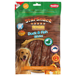 Nobby StarSnack Kausnack für Hunde mit Ente, Fisch und Rind ohne Zucker 130 g - 130 g – Bild 1 von 2