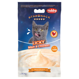 Produktbild von Nobby Starsnack Licky Cat Creme Huhn und Malz 25 x 15 g - 25 x 15 g