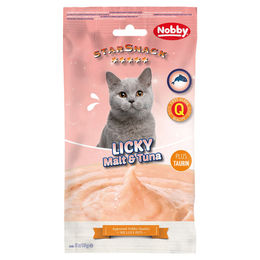 Produktbild von Nobby Starsnack Licky Cat Creme Thunfisch 75 g - 5 x 15 g
