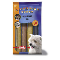 Produktbild von Nobby Starsnack Mega Sticks Kausnack Mix Geflügel und Lamm ohne Zucker 200 g - 200 g