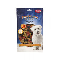 Produktbild von Nobby StarSnack Mini Bones Mix Kausnack für Hunde mit Geflügel und Lachs ohne Zucker 200 g - 200 g
