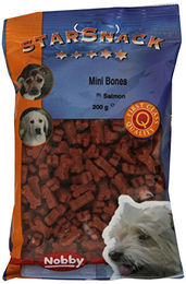Nobby Starsnack Mini Bones Salmon Hund Belohnungssnack ohne Zucker 200 g - 200 g – Bild 1 von 5