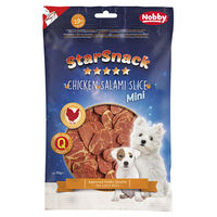 Produktbild von Nobby Starsnack Mini Chicken Salami Slice Hundesnack mit hohem Fleischanteil für Welpen 70 g - 70 g