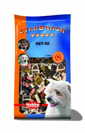 Nobby Starsnack Party Mix Belohnungssnack für Hunde mit Lachs ohne Zucker 200 g - 200 g – Bild 1 von 2