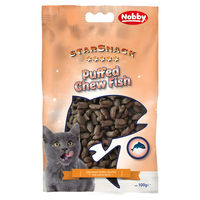 Produktbild von Nobby StarSnack Puffed Chew Fish Hundeleckerli zur Gewichtskontrolle für alle Altersstufen 100 g