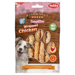 Nobby Starsnack Sensitive Wrapped Chicken Getreidefrei Hundebelohnung 113 g - 113 g – Bild 1 von 1