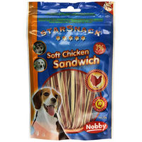 Produktbild von Nobby Starsnack Soft Chicken Sandwich Belohnungssnack für Hunde Adult 70 g - 70 g