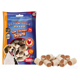 Produktbild von Nobby Starsnack Soft Chicken Sushi Belohnungssnack Huhn und Fisch 70 g - 70 g