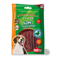 Produktbild von Nobby Starsnack Soft Duck Stripes Kausnack für Hunde mit Ente 70g Monoprotein - 70 g