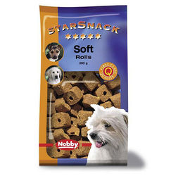 Produktbild von Nobby Starsnack Soft Rolls Kausnack für Hunde mit Rindfleisch 200 g - 200 g