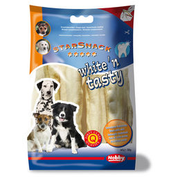 Nobby Starsnack White n Tasty Kaurollen für Hunde mit Rind Monoprotein 100 g - 5 x 20 g – Bild 1 von 4