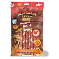 Produktbild von Nobby Starsnack Wrapped Beef und Ente Kausnack für Hunde 70 g - 70 g