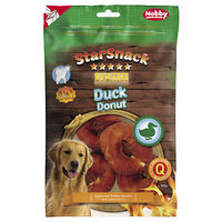 Produktbild von Nobby StarSnack Zahnpflege-Snack Barbecue Duck Donut mit Ente und Rind für Hunde aller Größen 100g - 4 x 100 g
