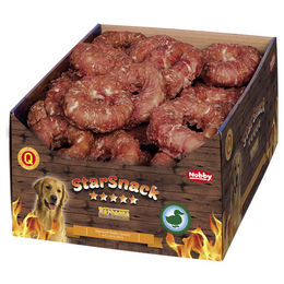 Produktbild von Nobby StarSnack Zahnpflege-Snack Barbecue Ente und Rind Donut 10 cm - 30 x 110 g