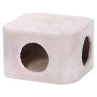 Produktbild von Nobby Starsystem Katzenhöhle Eckig De Luxe Beige Plüsch 48 x 48 x 30 cm