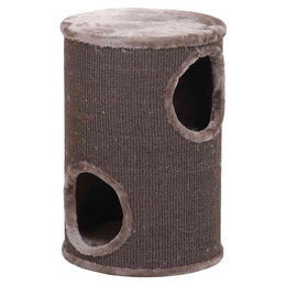 Nobby Starsystem Kratztonne rund De Luxe für Katzen in Grau mit Sisal 38cm – Bild 1 von 3