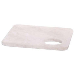 Produktbild von Nobby Starsystem Platte De Luxe Kratzbrett aus Plüsch mit Loch beige 58x58cm für Katzen