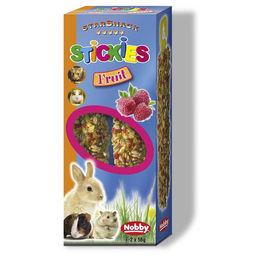 Nobby Stickies Frucht Knabberstangen für Kleintiere 2 x 56 g - 2 x 56 g – Bild 1 von 3
