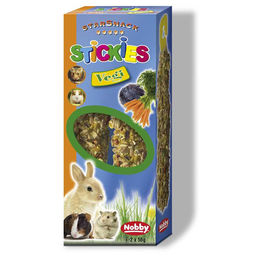Nobby Stickies Gemüse Knabberstangen für Nagetiere 2 x 56 g - 2 x 56 g – Bild 1 von 2