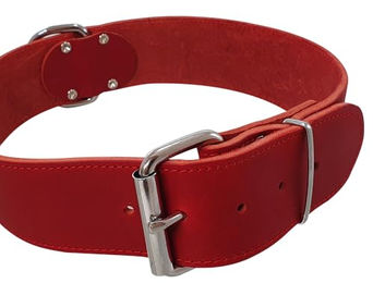 Produktbild von Nobby TABIL Hundehalsband aus Leder extra breit Rot 75 cm