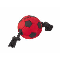 Produktbild von Nobby Taff Toy Ball Hundespielzeug aus Nylon mit Seil Rot 35 cm